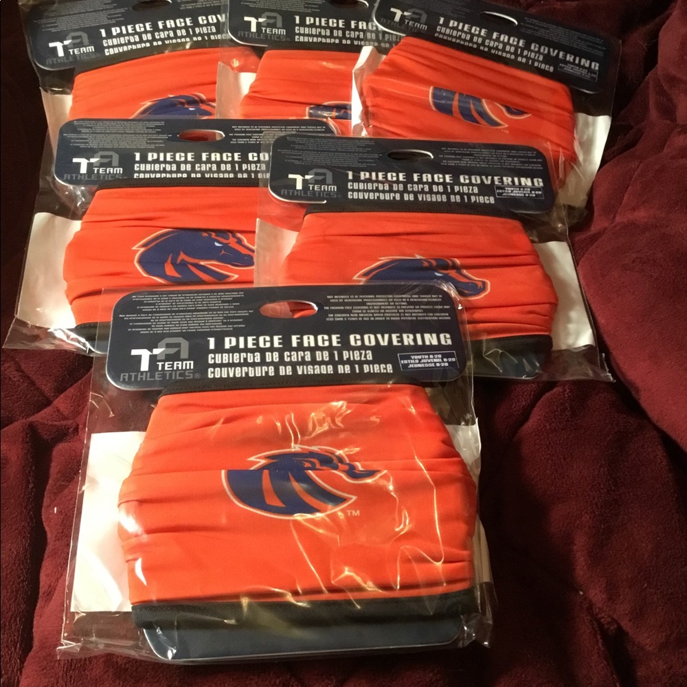 Boise State University Boys Face Masks (6)  Over $40 value